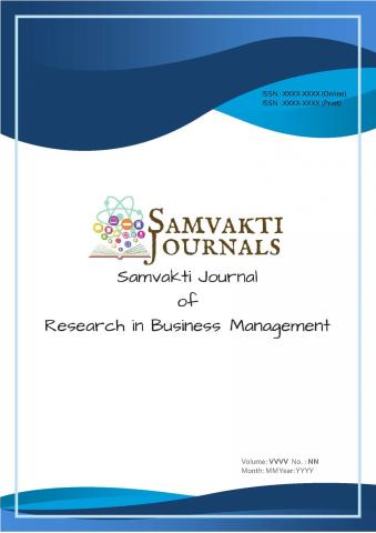 Samvakti Journal of Research in Business Management Journal research business management publish paper samvakti